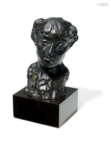 Étude pour un portrait féminin dit aussi (Etude de buste pour le portrait de la Comtesse de Noailles) 5 3/4 in (14.6 cm) (height without base) AUGUSTE RODIN(1840-1917)