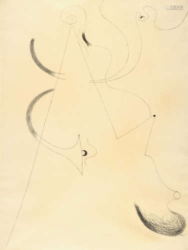Sans titre 24 3/4 x 18 1/2 in (62.8 x 46 cm) Joan Miró