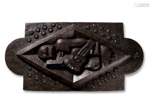 Homme à la guitare 90 1/2 in (229.87 cm) (width) Jacques Lipchitz(1891-1973)