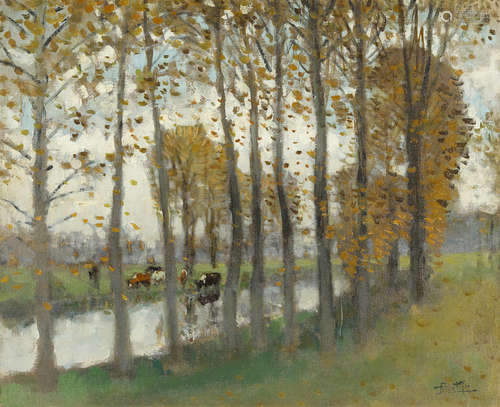 Scène de forêt 23 5/8 x 28 3/4 in (60 x 73 cm) PIERRE EUGÈNE MONTÉZIN(1874-1946)