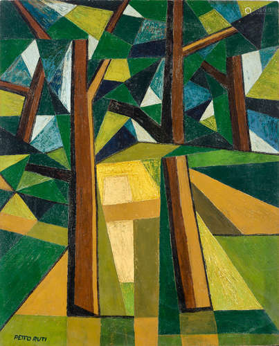 Alberi 18 x 14 1/2 in (46 x 37 cm) EMILIO PETTORUTI(1892-1971)