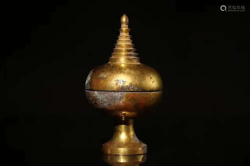 202 BC-220 AD, A GILT BRONZE VESSELS, HAN DYNASTY