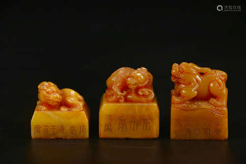 A SUIT OF TIANHUANG STONE SEALS