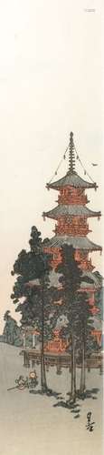 TWO JAPANESE WOODBLOCK PRINTS EDO AND MEIJI PERIOD...;