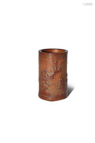 A CHINESE BAMBOO BITONG 18TH/19TH CENTURY The cyli...;