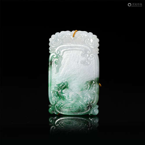 CHINESE JADEITE PHOENIX PLAQUE