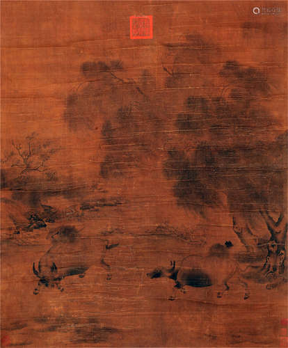 CHINESE SCROLL PAINTING OF MOUNTAIN VIEWS