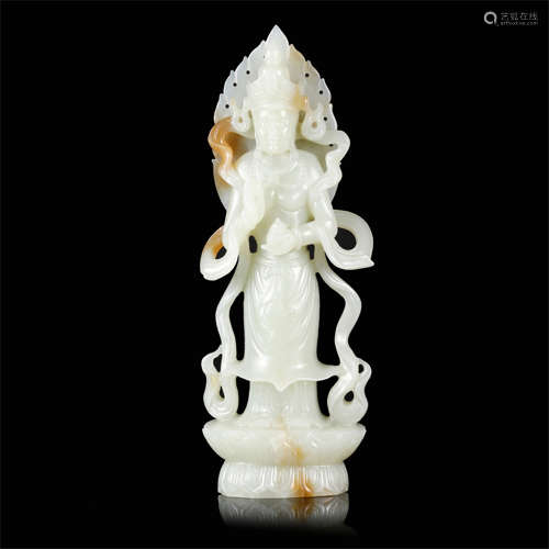 CHINESE JADE STANDING GUANYIN