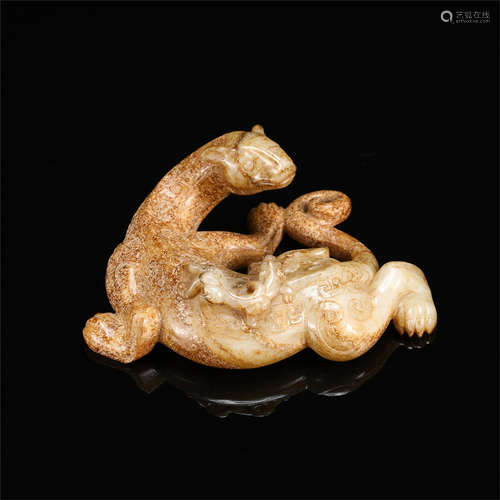 CHINESE JADE BEAST HAN DYNASTY