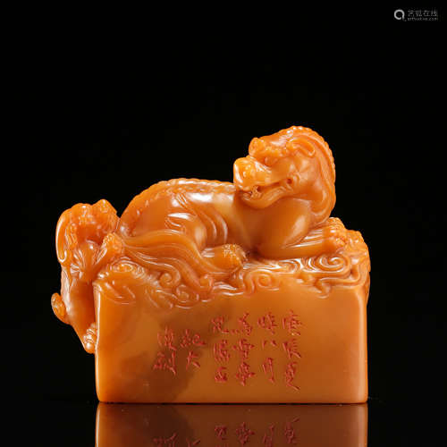 CHINESE TIANHUANG STONE BEAST SEAL