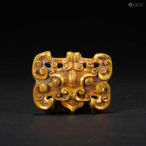 CHINESE PURE GOLD BEAST HAN DYNASTY