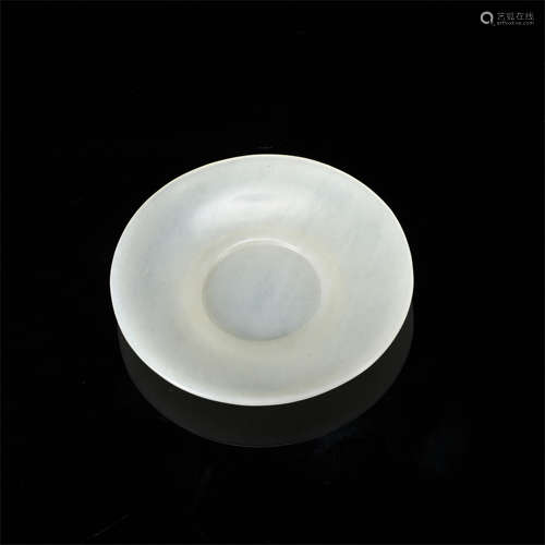 CHINESE WHITE JADE DISH