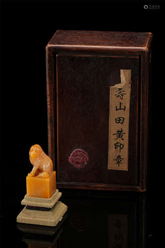 CHINESE TIANHUANG STONE BEAST SEAL