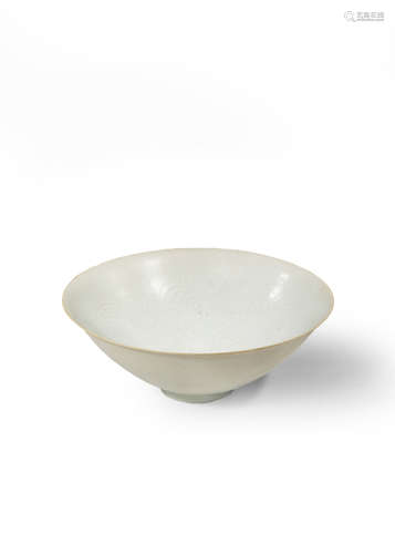 A CHINESE QINGBAI-TYPE BOWL PROBABLY 20TH CENTURY The conical body rising to a flared rim