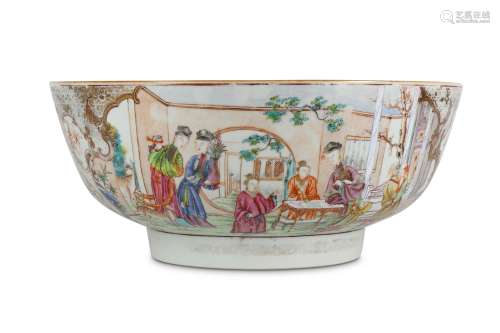 A LARGE CHINESE CANTON 'LADIES' BOWL.