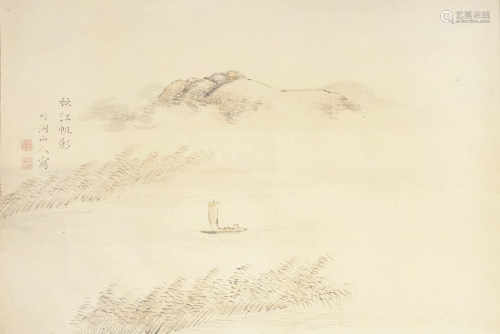 A JAPANESE SCROLL PAINTING BY NAKABAYASHI CHIKUTO (1776-1853), KAKEMONO EDO 1603-1868 Depicting an