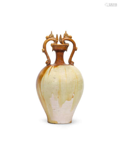 Tang Dynasty An amber-glazed amphora
