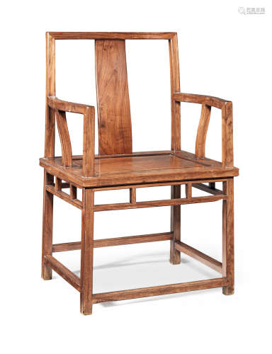 Mid Qing Dynasty A huanghuali armchair
