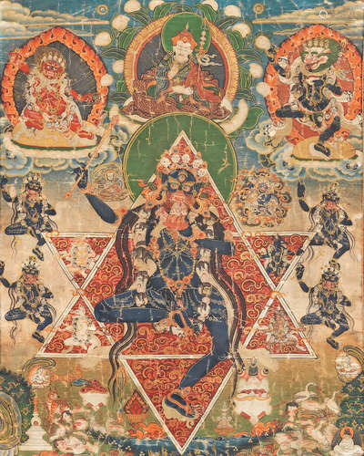 Tibet, 18th century A thangka of Dakini