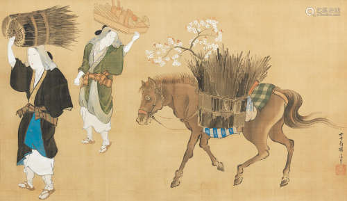 Edo period (1615-1868), circa 1840 Teisai Hokuba (1770-1844)