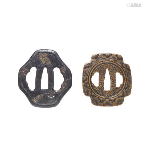 Jingo and Nishigaki schools, Edo period (1615-1868), 18th/19th century Two Higo school tsuba