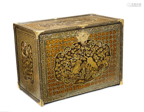 Momoyama period (1573-1615) late 16th/early 17th century A magnificent Nanban cabinet