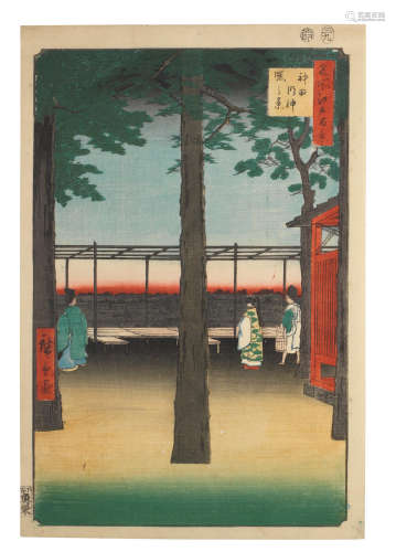 Edo period (1615-1868), dated 1857 Utagawa Hiroshige (1797-1858)