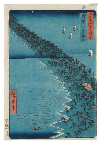 Edo period, dated 1853 and 1855 Utagawa Hiroshige (1797-1858)