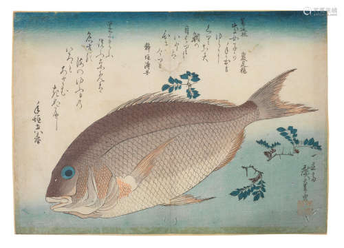 Edo period (1615-1868), circa 1832-1834 and 1840-1842 Utagawa Hiroshige (1797-1858)