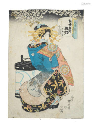 Edo period (1615-1868), late 18th to late 19th century Katsukawa Shunsho (1762-1792), Utagawa Toyokuni (1769–1825), Utagawa Hiroshige (1797-1858), Hosoda Eishi (1756–1829) and others