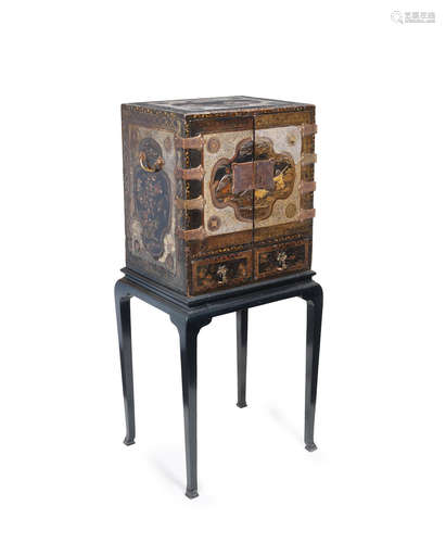 Momoyama period (1573-1615), early 17th century A fine and rare Nanban cabinet