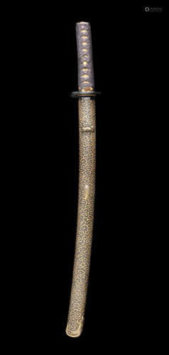 Edo period (1615-1868), mid-19th century A koshira-e (mounting) for a wakizashi (short sword)