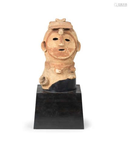 Kofun period (circa 300-593), 6th century A Haniwa earthenware head of a woman