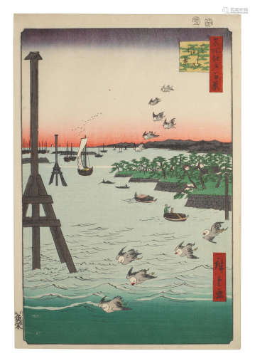 Edo period (1615-1868), dated 1856 Utagawa Hiroshige (1797-1858)
