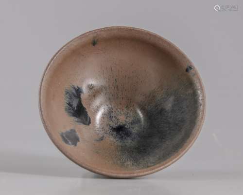 A Chinese Jianyao hare's fur tea bowl