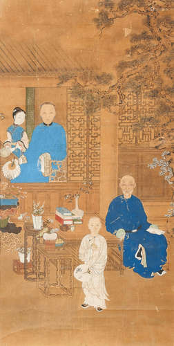 Portrait of a noble family, 18th century Anonymous