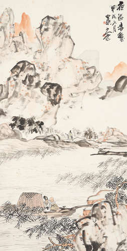 Trip to the Red Cliff Attributed to Wang Zhen (1867-1938)