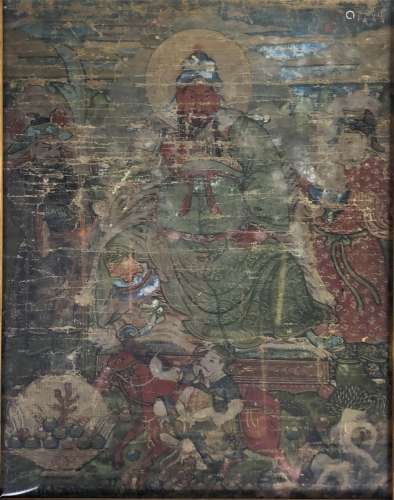 Framed 18th Century Thangka