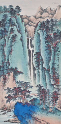 谢稚柳 山水