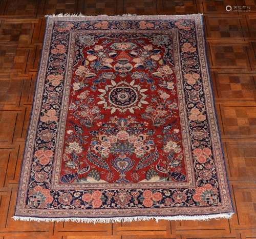 A Kirman rug