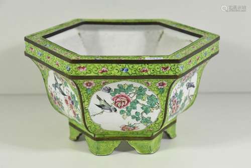 Coupe chinoise en cloisonné (Ht 12cm) bon état