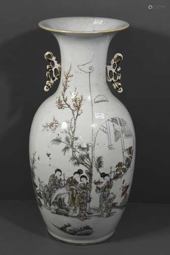 Vase chinois (Ht 43cm)