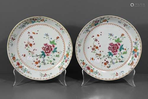 Paire de compotiers en porcelaine de Chine (Ø 22cm...