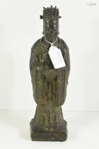 Sage en bronze, époque Ming (Ht 31cm)