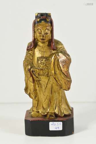 Bouddha chinois en bois ancien