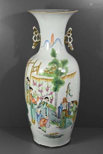 Vase chinois du 19ème (Ht 57cm)