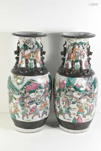 Paire de vases nankin 19ème