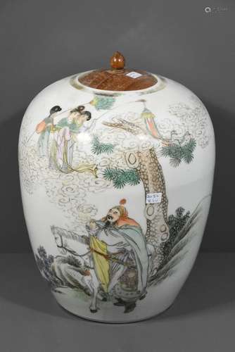 Pot à gingembre en porcelaine de Chine (Ht 30cm)