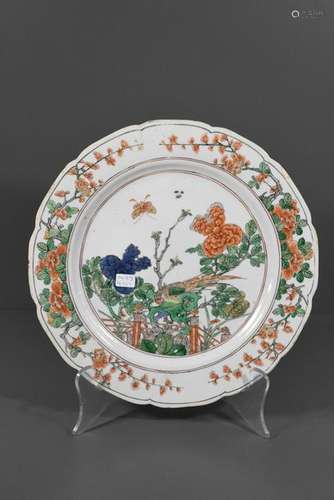 Assiette en porcelaine de Chine Famille verte (un ...