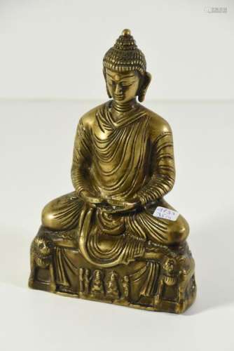 Bouddha en bronze (Ht.20cm)
